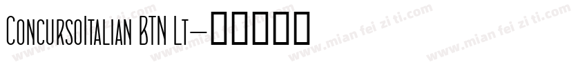 ConcursoItalian BTN Lt字体转换